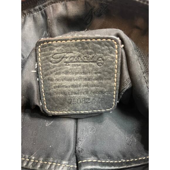 Vintage Fossil Leather Crossover Purse - Picture 7 of 7